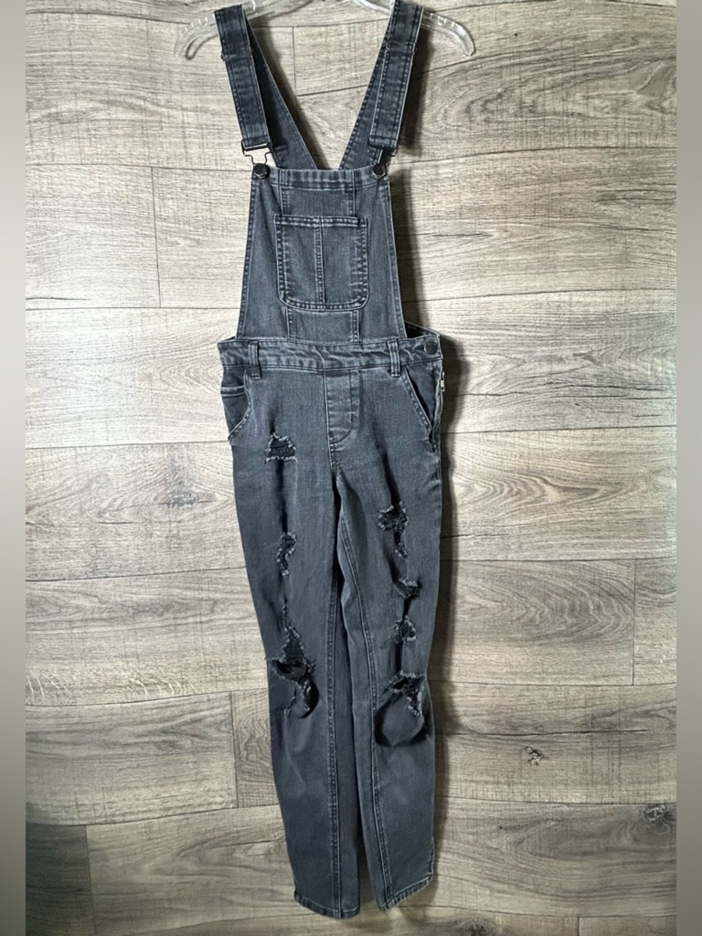 Dollhouse Black Denim Overalls